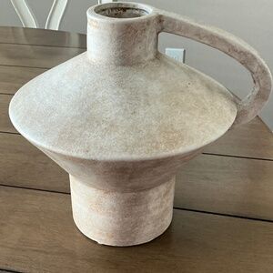 Large ceramic earth tone vase